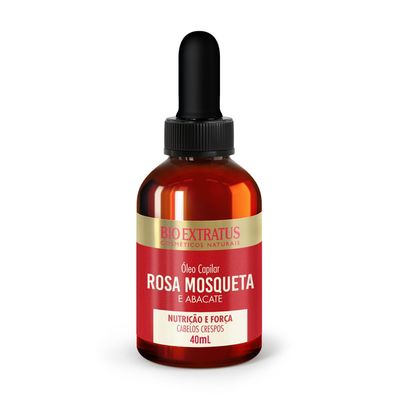 Bio Extratus - Linha Crespos (Rosa Mosqueta) - Oleo Capilar 40 Ml - (Curly (Rosehip) Collection - Hair Oil 1.35 Fl Oz)