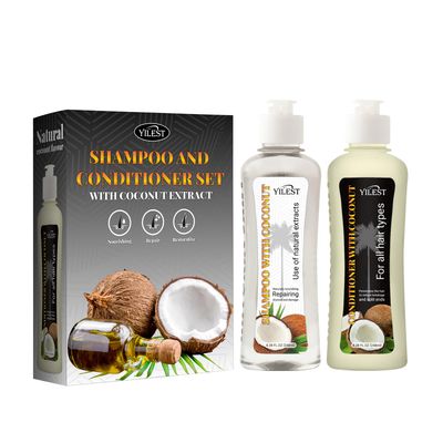Coconut Oil Shampoo and Conditioner Set for Men Women, Anti Hair Loss Set Thickening for Hair Regrowth, Anti Thinning For Hair Care, Anti Dandruff Treatment (Coconut)