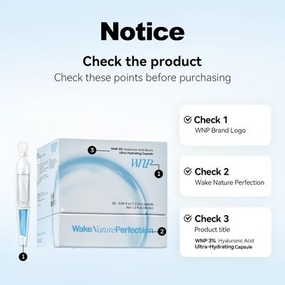 WNP Ultra Hydrating Serum 3 4D Hyaluronic Acid Smoother SkinPre-makeup SkinCareAnti-Aging serum for face Single-Use Vials Skincare for DrySensitive skin(1.2 ml)30