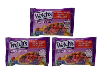 Welch&#39;s Assorted Fruit Flavored Jelly Beans, Pack of (3) 12 Ounce Bags, Snack Candy for Kids Girls Boys Teens Adults, by Frankford Candy