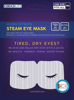 Coordilife (6 Pack) Disposable Steam Eye Mask - Warm, Relaxing, Self Heating, Comfortable - Skincare Solution for Puffiness, Sleeping, Dry Eyes, Dark Circles, Travel - Spa Gift