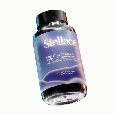 Stellace Premium Sleep Supplement: Vegan Night Capsules with Melatonin, Valerian Root Magnesium Gycinate - Deep Sleep Aid for Conscious Rest, Reduced Nighttime Awakenings - 30 Day Supply
