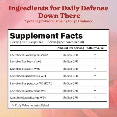 Better Alt PROBIOTIC Capsules (7 Billion CFUs) 7 Probiotic Strains Helps with pH Balance Supplement for Women 1-Month Pack