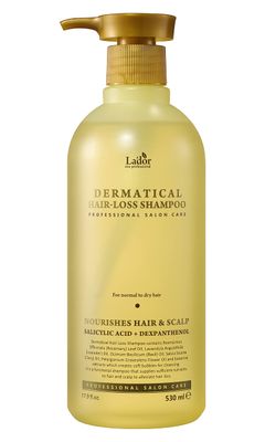 LA&#39;DOR Dermatical Anti Hair Loss Hair Growth Shampoo - Deep Cleanse, Nourish, Soothe Damaged Scalp wSalicylic Acid, Dexpanthenol, Niacinamide, Menthol (17.9 Fl Oz, Normal to Dry Hair)