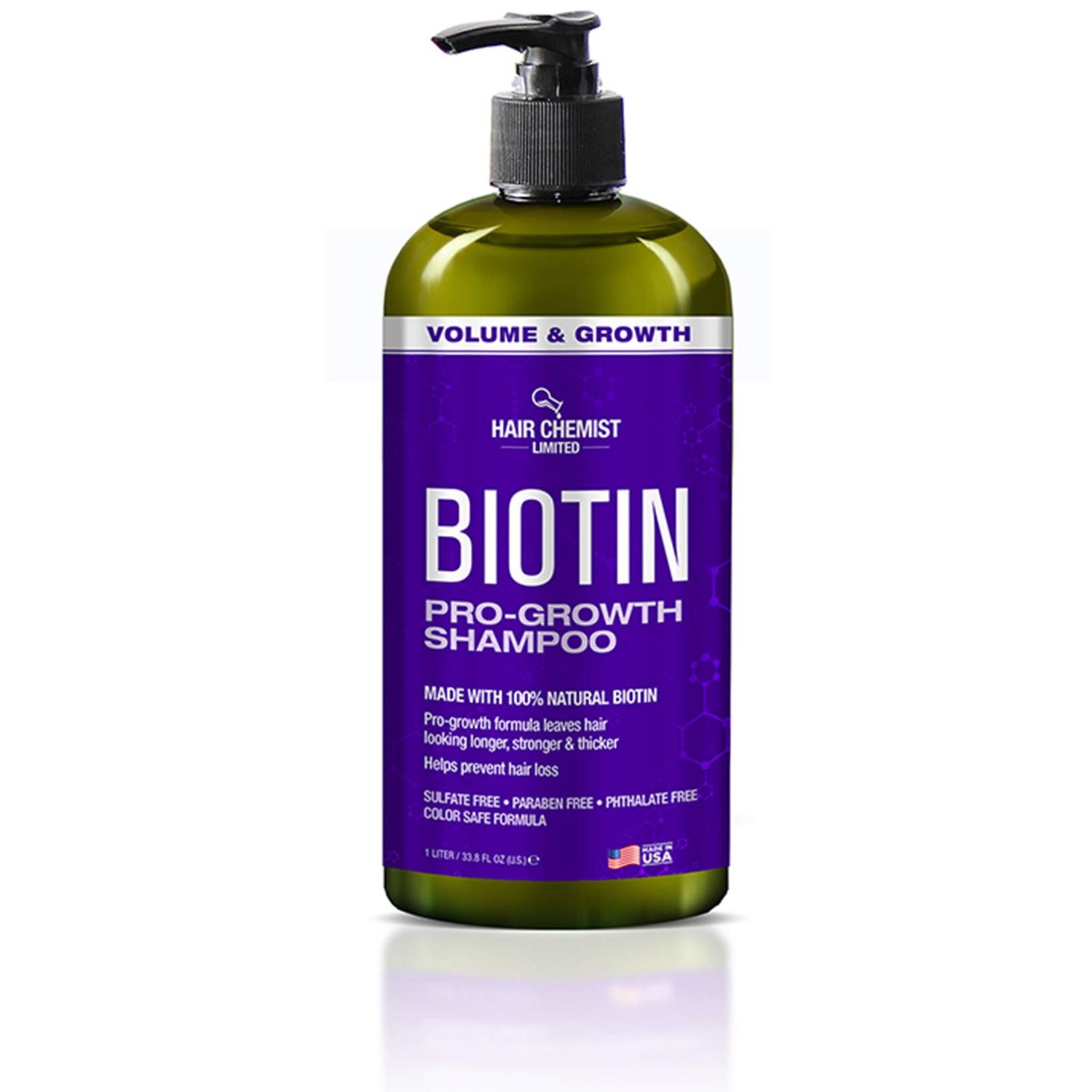 Hair Chemist Biotin Pro-Growth Shampoo 33.8 oz. - Shampoo for Thinning Hair and Hair Loss