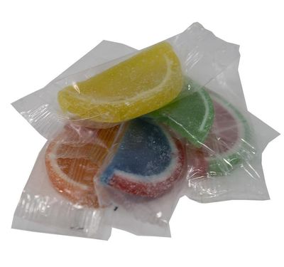 Assorted Fruit Jelly Slices Candy, Old Fashioned, Individually Wrapped. 12oz Bag