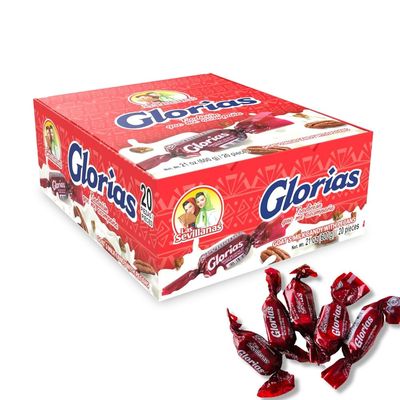 Glorias Pecan 30g Family Display pack w20 pieces Las Sevillanas