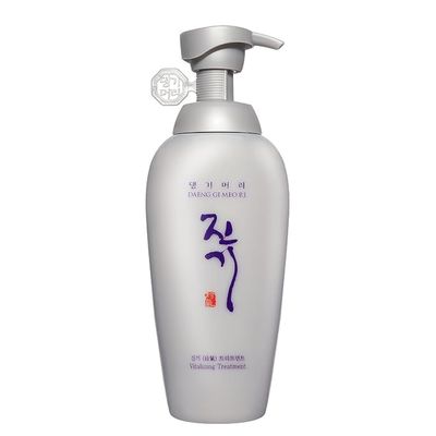 Daeng Gi Meo Ri - Jin Gi Vitalizing Hair Treatment (500ml) - Korean Herbal Nourishment, Frizz Control, Split End Repair, Glossy Shine, Ideal for All Hair Types, package may vary.