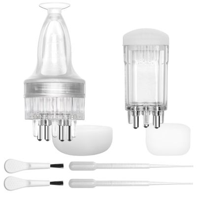 Zhaoyao 2p Minoxidil Applicator, Scalp Oil Applicator Food Grade Silicone Hair Oil Applicator Suitable for Scalp Precise Control with Roller Ball Press Design (without Minoxidil Solution)