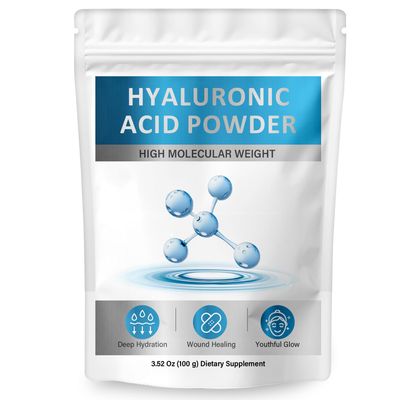 Hyaluronic Acid Powder for Face Skin Deep Hydration Wrinkle Reduction Pure Hydrating Powder for DIY Face Masks, Serums Lotions