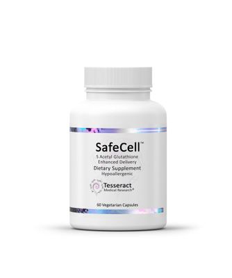 SafeCell S-Acetyl Glutathione Supplement for Neuro Health Support, Powerful Antioxidant to Help Neutralize Free Radicals, Hypoallergenic, 300mg, 60 Vegetarian Capsules