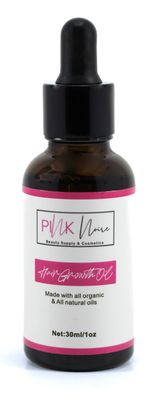 Pink Noire Hair Growth Oil 1 fl oz Growth Serum Ginger Root Hair Growth Oil for Black Women