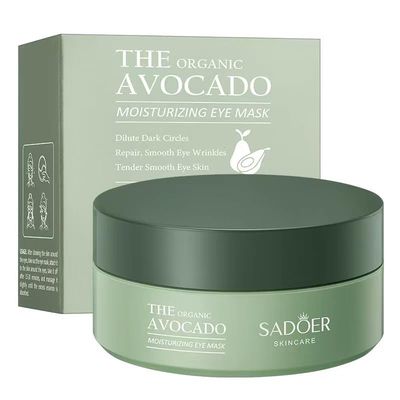 Under Eye Mask - 60 PCS Under Eye Patches, Hydrating Eye Gel Pads for Puffy Eyes, Dark Circles, Eye Bags, Puffiness, Fine Lines and Wrinkles with Pure Natural Extracts Undereye Jelly Mask (Avocado)