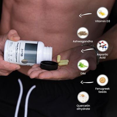 Nature's Pure Blend Peak Performance - Testosterone Supplement for Men with D-Aspartic Acid, Ashwagandha DIM - Mens Prostate Health Support, Muscle Strength Energy - Prostate Supplement