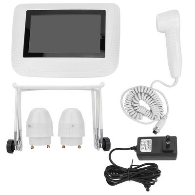 FOKH Skin Hair Analyser,5 in 50X200xLens LCD Digital Microscope Rechargeable Portable Scalp Detector Scanner Professional Scalp Hair Follicle Oil Moisture Magnifying Detector Skin Pigment Tester,US
