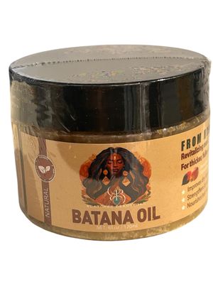 Unrefined Raw Batana Oil from Honduras, Pure and Organic as recommended by Dr. Sebi - Natural Hair Growth Treatment, Revitalizing Formula, 4 fl oz