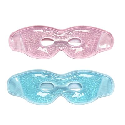 2 PCS Gel Eye Mask,Reusable,for Dark Circles,Dry Eyes,Headaches,Puffiness,Stress,migraines,Eye Bags.Allergies,Sinus discomfort,migraines (03-Pink Blue)