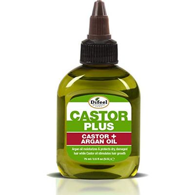 Difeel Premium Castor Plus Argan - Pro-Growth Hydrating Premium Hair Oil 2.5 oz.
