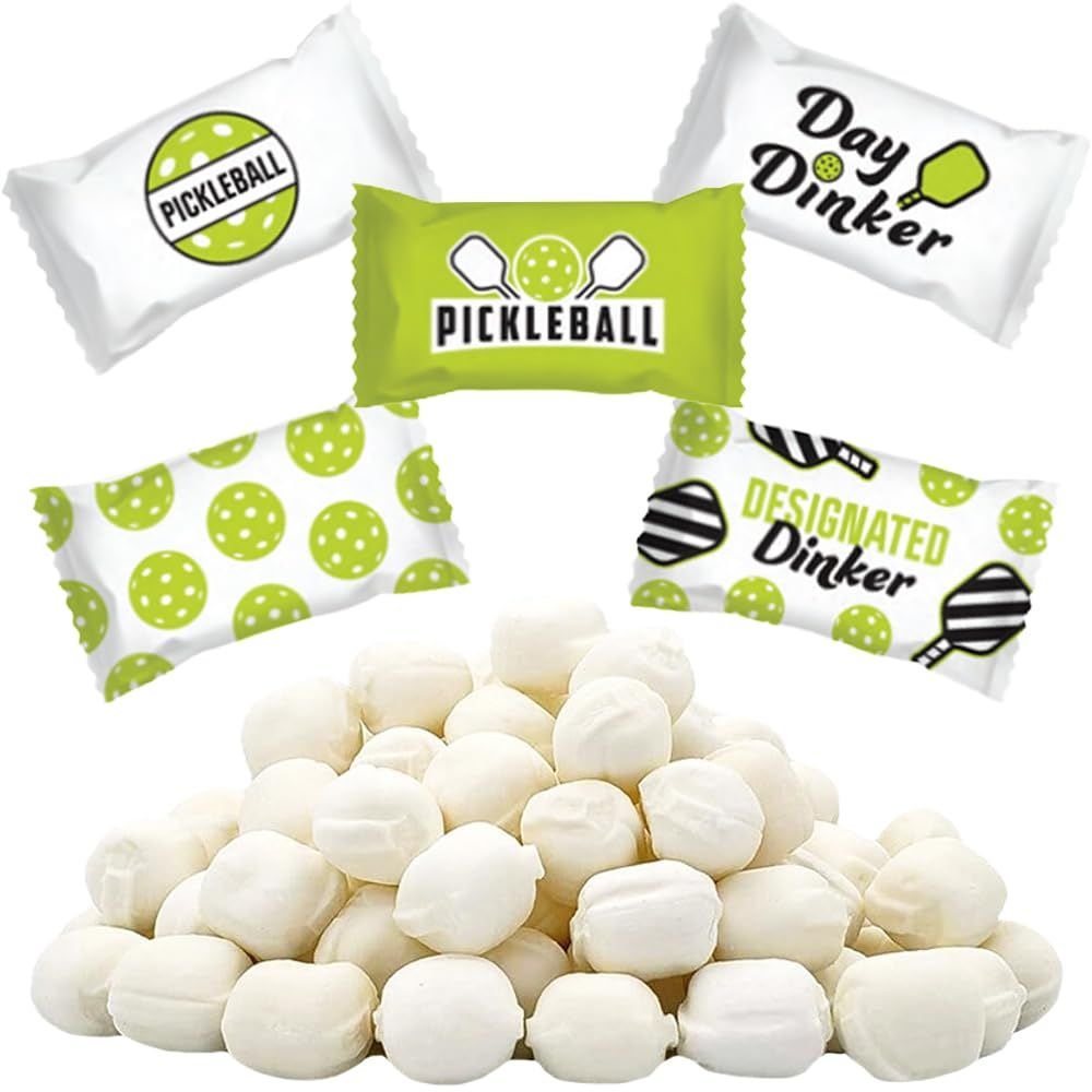 Fruidles Pickleball Buttermints, Mint Candies, After Dinner Mints, Butter Mint Candy, Fat-Free, Individually Wrapped (55 Pieces)