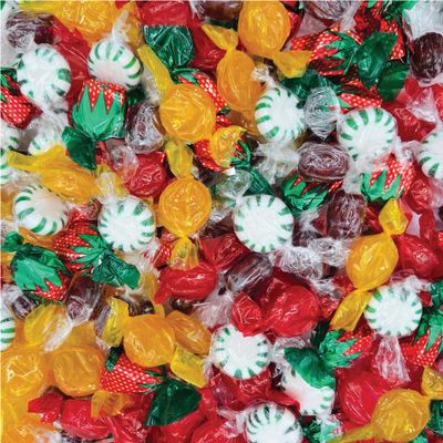 Old-Fashioned Hard Candy Assortment - 2 Pound Bulk Pack (About 150 Count) - Butterscotch, Cinnamon, Strawberry Bon Bons, Spearmint, Root Beer - Hostess Mix