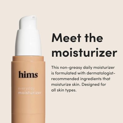 hims Everyday Moisturizer for Men - Lightweight, Hydrating Men's Face Moisturizer with Hyaluronic Acid and Shea Butter - 1 fl oz