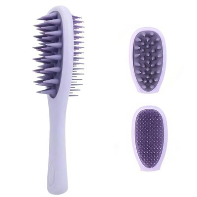 KINTEGOOD Long Handle Hair Silicone Scalp Massage Brush, 2-in-1 Double-Sided Hair Comb Shampoo Brush