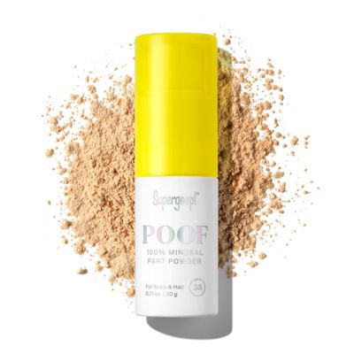Supergoop! Poof 100 Mineral Part Powder, 0.71 oz - SPF 35 PA Scalp Sunscreen with Broad Spectrum UV Protection - Cruelty-Free Formula with Vitamin C - Easy to Apply, Non Greasy