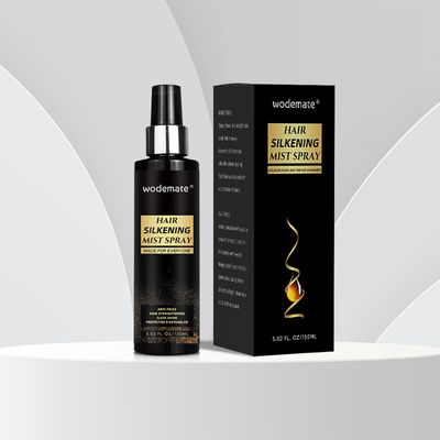 wodemate Hair Mist Silk Heat Protection Spray, Leave-In Conditioner, Lightweight Keratin Smooth Anti -Frizz, Shine Moisture Spray for Hair Synthetic Wigs, 5.02 oz