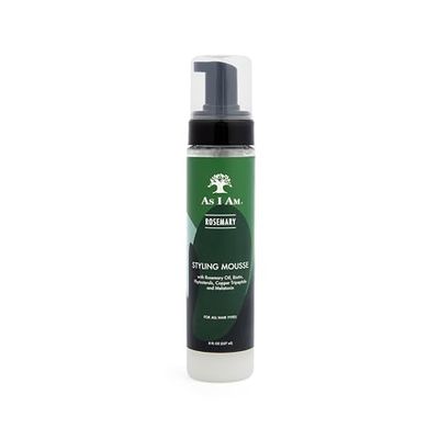As I Am Rosemary Styling Mousse 8 Fl Oz (237 ml) - with Melatonin, Biotin Ceramide