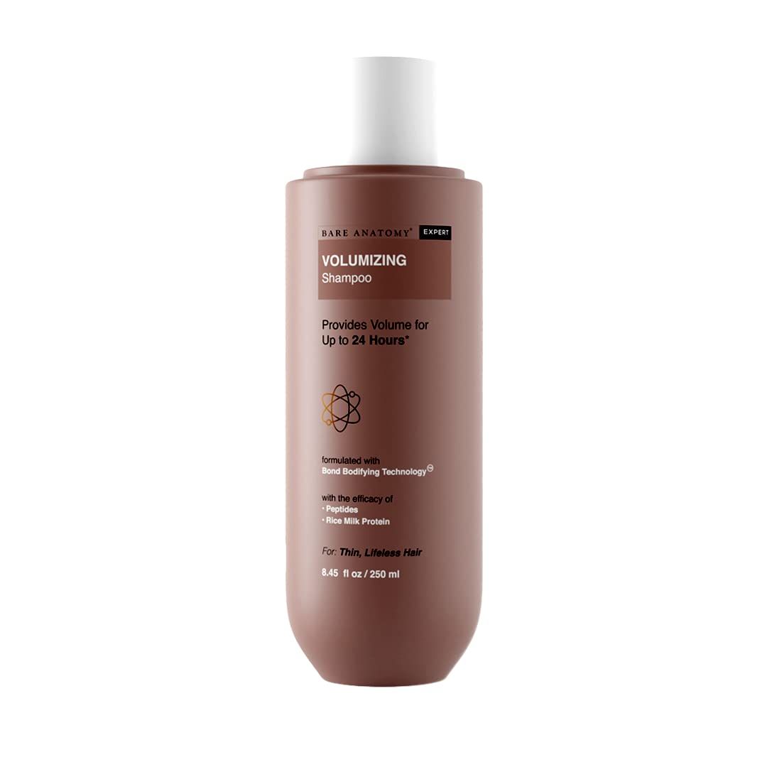 Bare Anatomy Volumizing Shampoo Volume For Upto 24 Hrs Strong Bouncy Hair Volume Shampoo for Thin Hair Paraben Sulphate Free Women Men 8.4 Ounce