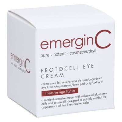 emergin C Protocell Eye Cream - Plant Stem Cell Eye Treatment with Hyaluronic Acid to Address Visible Signs of Aging (0.5 oz, 15 ml)