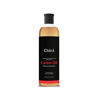 Cliara Organic Black Castor Oil For Hair Growth - Eyelash Growth, Eyebrow Growth, Cold Pressed Unrefined, Growth Serum, Pure Sri Lankan Castor Oil, For Women Men