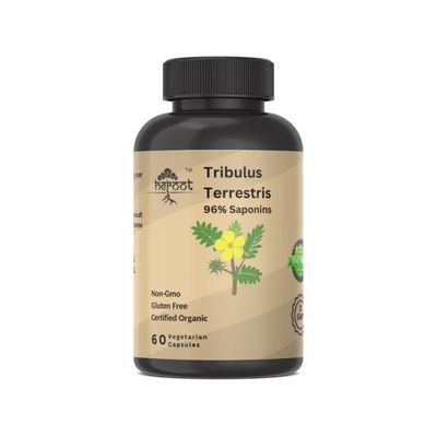 Heroot Tribulus Terrestris Supplement for Men Women Supplement Booster for Energy, Vitality, Stamina Performance (Pack of 60 Capsule)