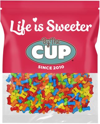 By The Cup Assorted Funny Bones Hard Pressed Candy, 12 oz Bulk Bag