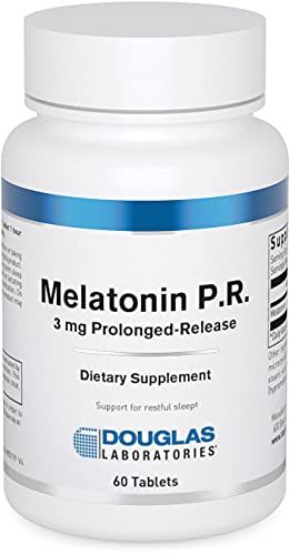 Douglas Laboratories Melatonin Prolonged Release - 3 mg Melatonin - Sleep Support Supplement - For Hormone Balance, Relaxation, Antioxidants Immune System - 60 Tablets