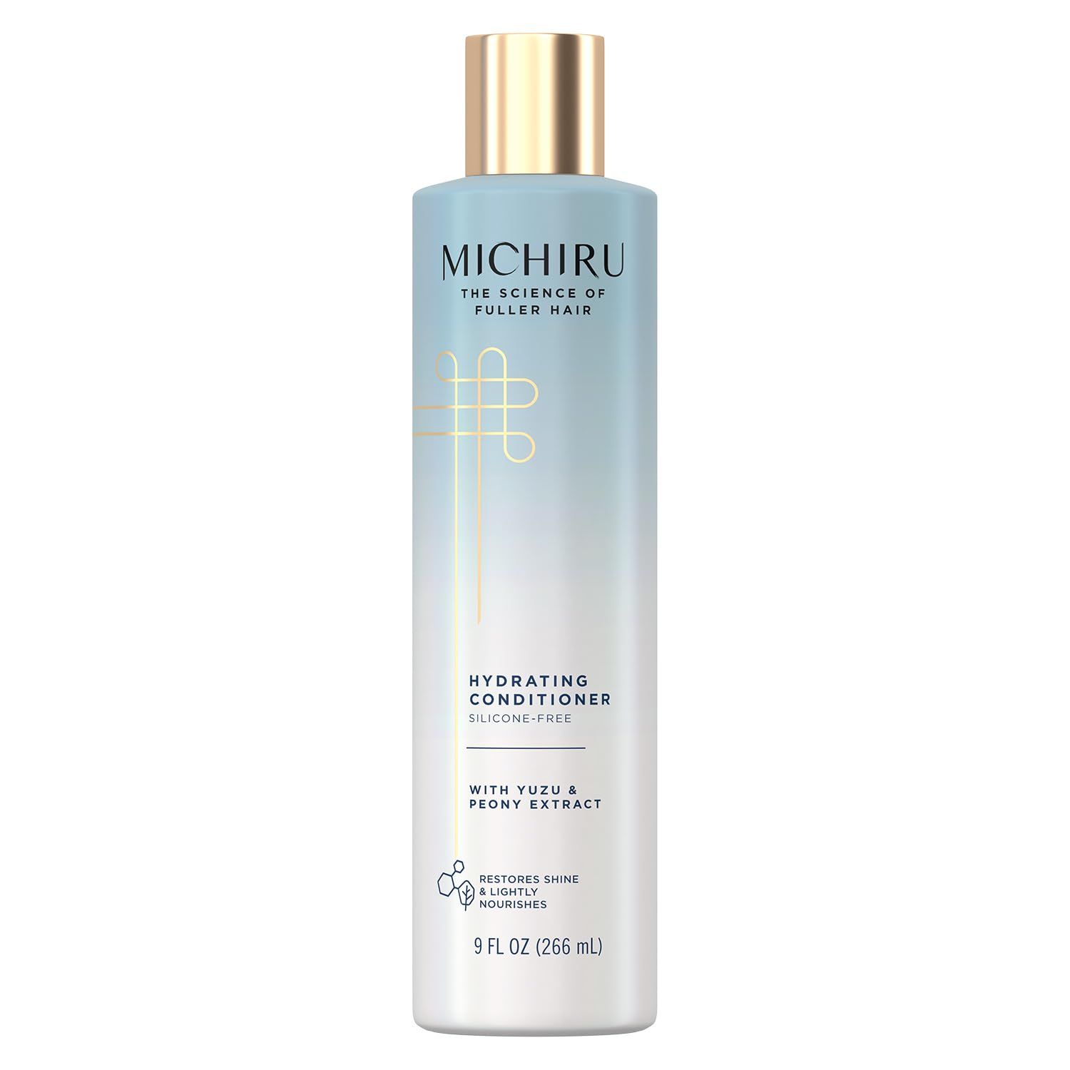 MICHIRU Hydrating Conditioner - Yuzu Peony Extract, Nourishing Scalp Treatment for Revitalizing Hair Care, Sulfate-Free Conditioner for Fine Hair, 9 Oz