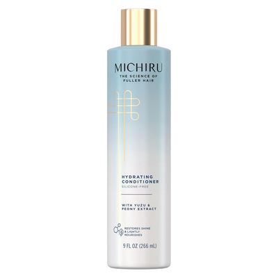 MICHIRU Hydrating Conditioner - Yuzu Peony Extract, Nourishing Scalp Treatment for Revitalizing Hair Care, Sulfate-Free Conditioner for Fine Hair, 9 Oz