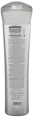 naissant Silver Ash Blonde Hair Blue Toning Mask Eliminates Brassiness Neutralizes Yellow Orange Tones Paraben, Ammonia Sulfate Free Pro-Vitamin B5, Olive Oil Honey (Azul Plata) 10.1 Fl