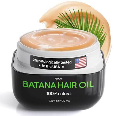 WONDER FAMILY Raw Batana Oil Paste for Hair Growth - Honduran Curly Hair Oil for Frizzy Hair - Aceite de Batana Para La Caida del Cabello - Dry Scalp Care Kit with Batana Paste Scalp Massager