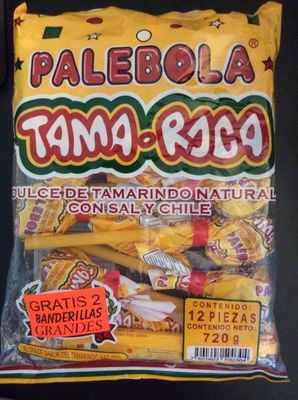 Tama-roca Palebola - Tamarind Lollipops with Salt and Chili - Mexican Candy