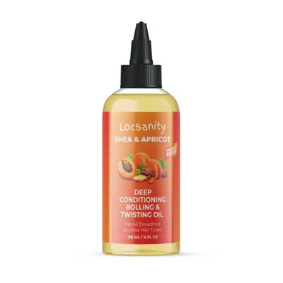 Locsanity Shea Apricot Loose, Natural Strength Growth Formula Dreadlock Natural Hair Rolling and Conditioning Oil