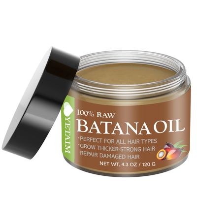 YETAIM Batana Oil for Hair Growth: 100 Natural Batana Oil Sourced from Honduras - Dr. Sebi Batana Oil - Prevent Hair Loss, Moisturize Scalp, Restore Dry Damanged Hair 4.3 oz, Brown