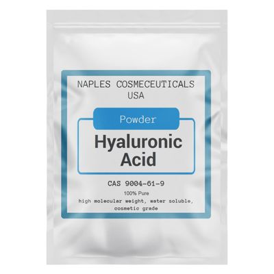 Hyaluronic Acid Powder Pure High Molecular Weight Cosmetic Grade Water Soluble Sodium Hyaluronate for Skin Face Cosmetic Applications Make Your Own Serum