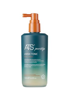 ATS Perstige Livesh Tonic, Hair Growth, Scalp Treatment, Thickness and Fullness, Energize Scalp, 4.05 fl.oz, 120ml