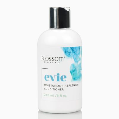 Blossom Essentials Evie Moisturize Replenish Conditioner (240ml 8 fl oz) - All Hair Types: NaturalColoredTreated Hair - Silicone, Sulfate Paraben-Free - Vegan Haircare