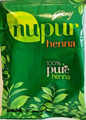 Nupur Henna Mehendi Pure for Silky Shiny Hair 400g X Pack of 2