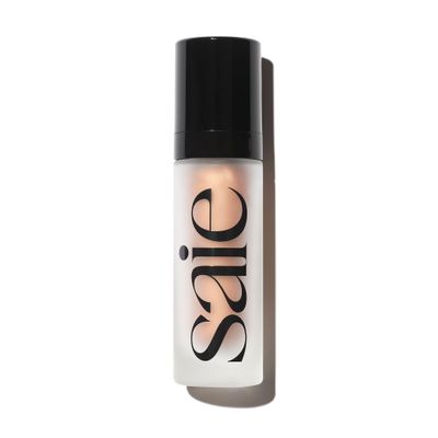 Saie Glowy Super Gel Lightweight Illuminator - Luminizer and Makeup Primer for Glowing Skin - Enriched with Vitamin C Hydrating Squalane Oil - Sunglow (1 oz)