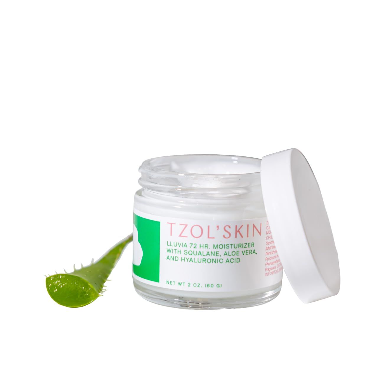 TZOLSKIN - Lluvia 72 Hour Moisturizer - Intense Hydration - With Aloe Vera Hyaluronic Acid - Lightweight Non-greasy - Smooth Dull Skin - No Paraben, Silicones Sulfates - Vegan - Cruelty Free