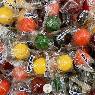 KD Supplies Jaw Busters Assorted Fruit Bulk Hard Candy (1 Pound) Individually Wrapped Multi-Colored Candies