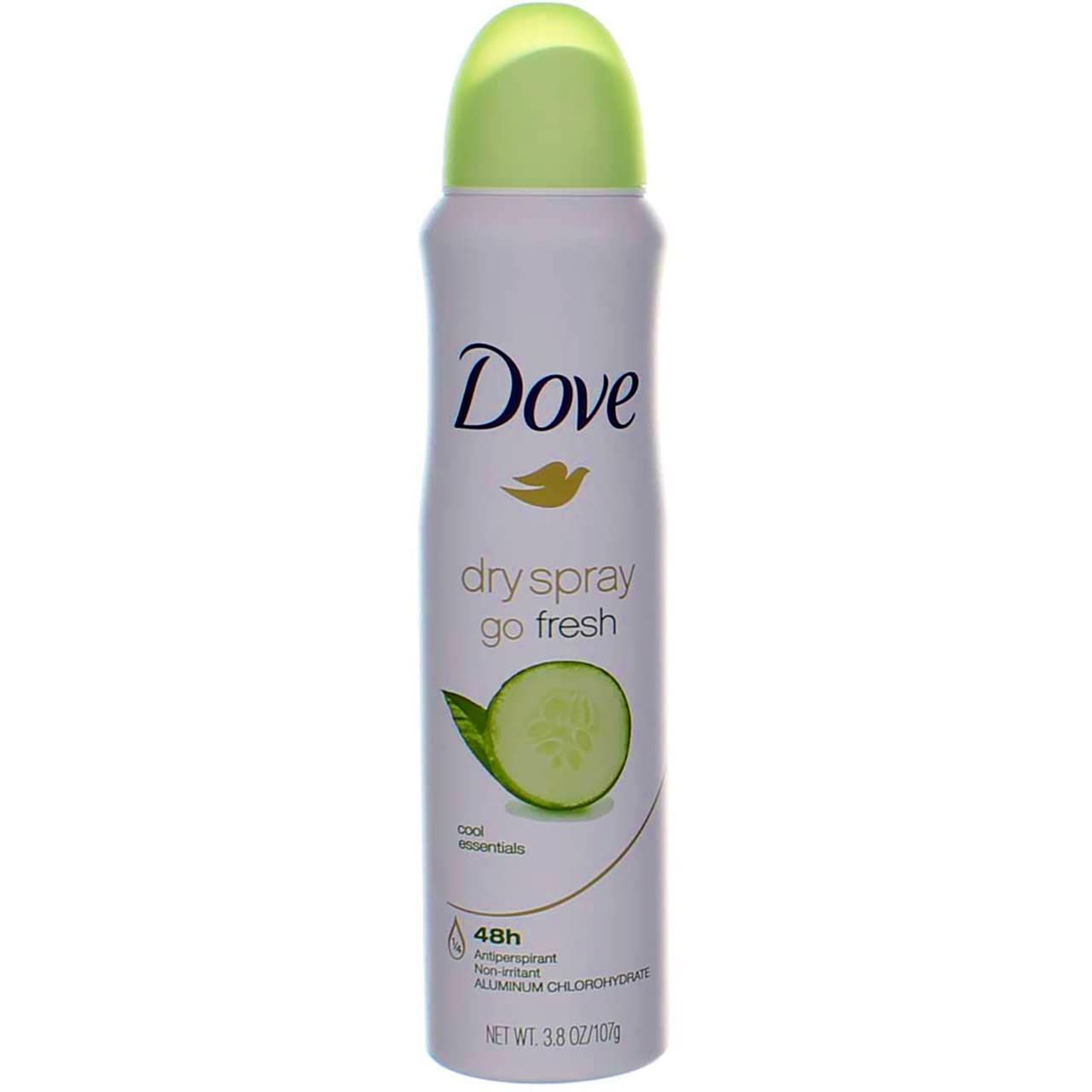 Dove Dry Spray Antiperspirant, Cool Essentials 3.8 oz (Pack of 5)